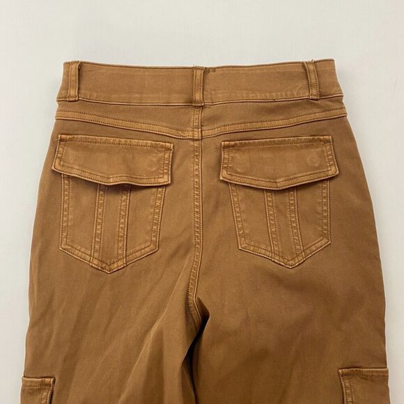 NWT SPANX Stretch Twill Ankle Cargo Pant Honey Glow Sz PS Petite Small Stretch - Picture 8 of 9